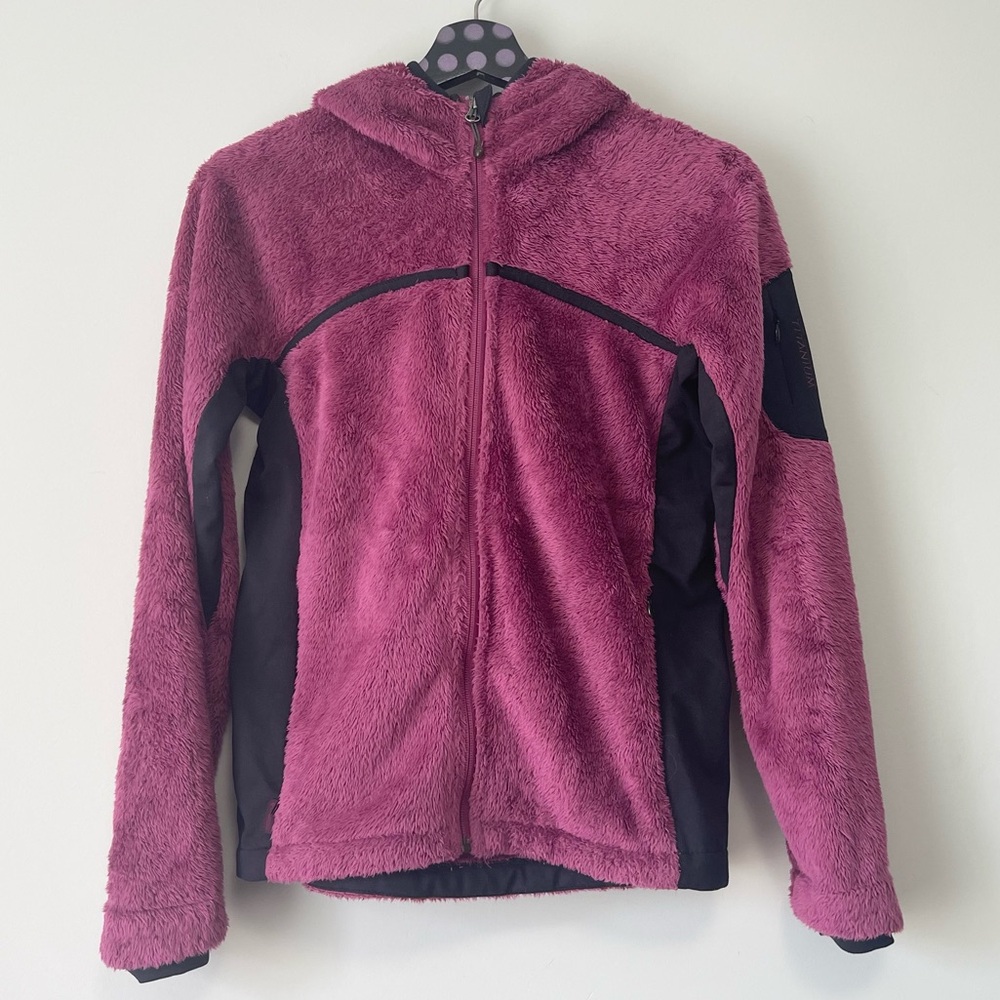 Women’s Columbia Titanium Sherpa Style Hooded Soft Fleece Jacket Size Medium